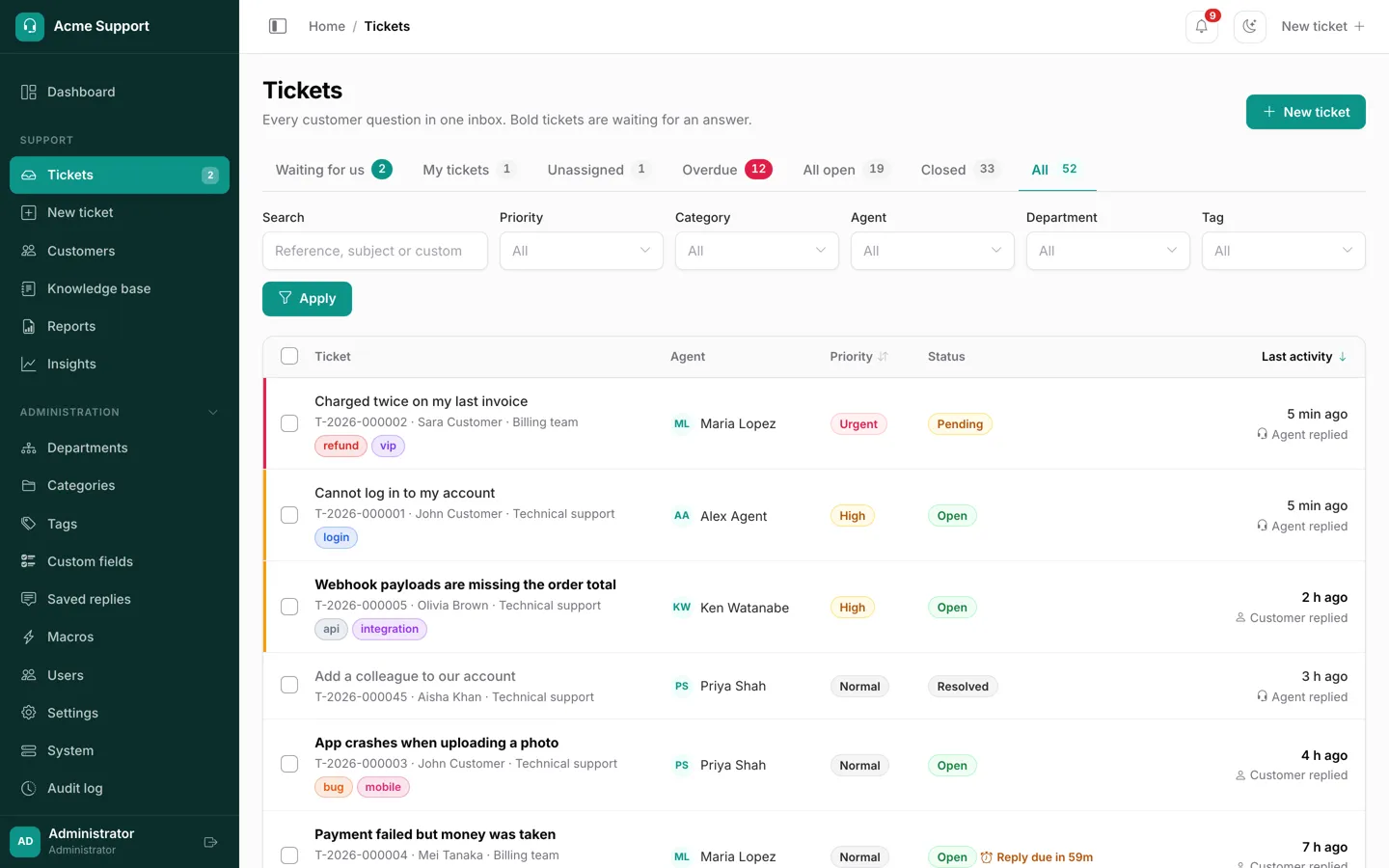 Relay — Help desk & support ticket system