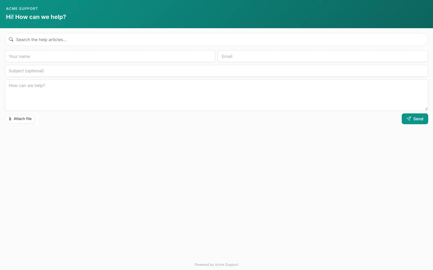 Website widget